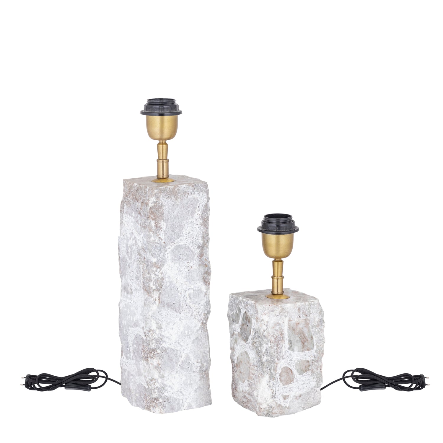 Rester Natural Marble Table Lampbase Rough Stone S