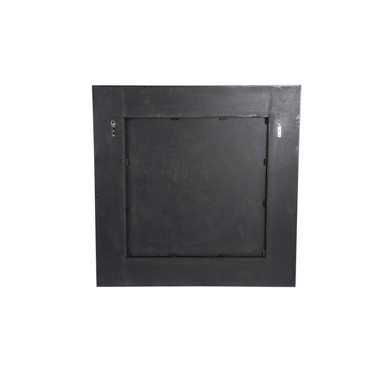 Gezzy Brown Wood Veneer Mirror Curl Frame Square