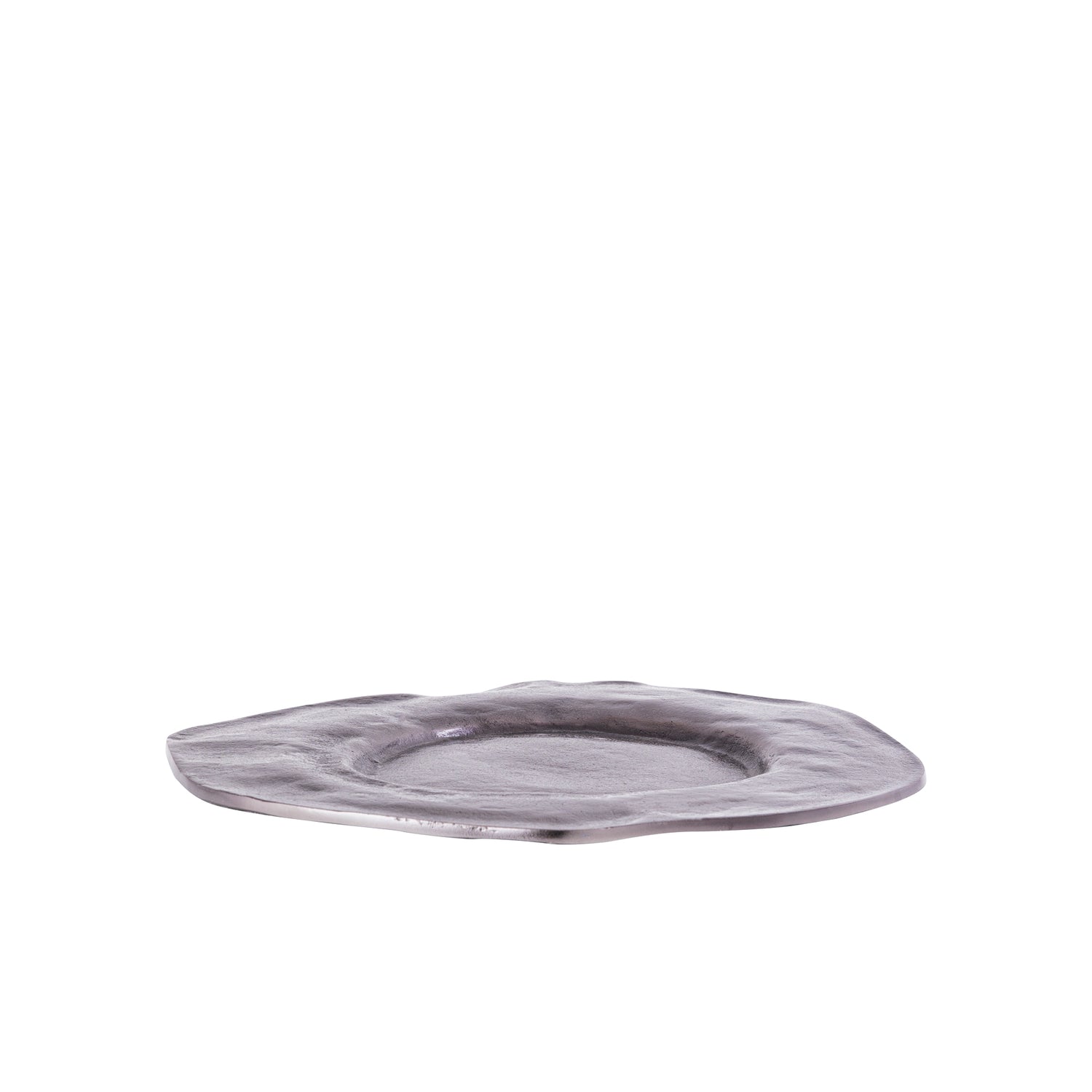 Linke GunMetal Aluminum Wavy Organic Plate S