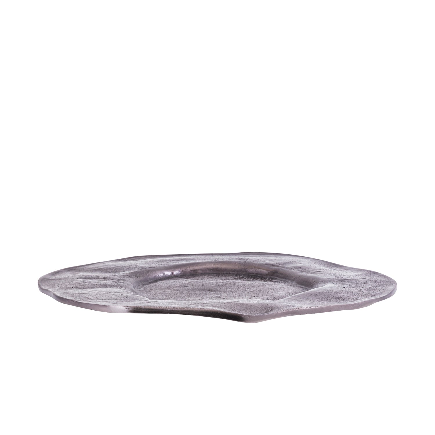 Linke GunMetal Aluminum Wavy Organic Plate L