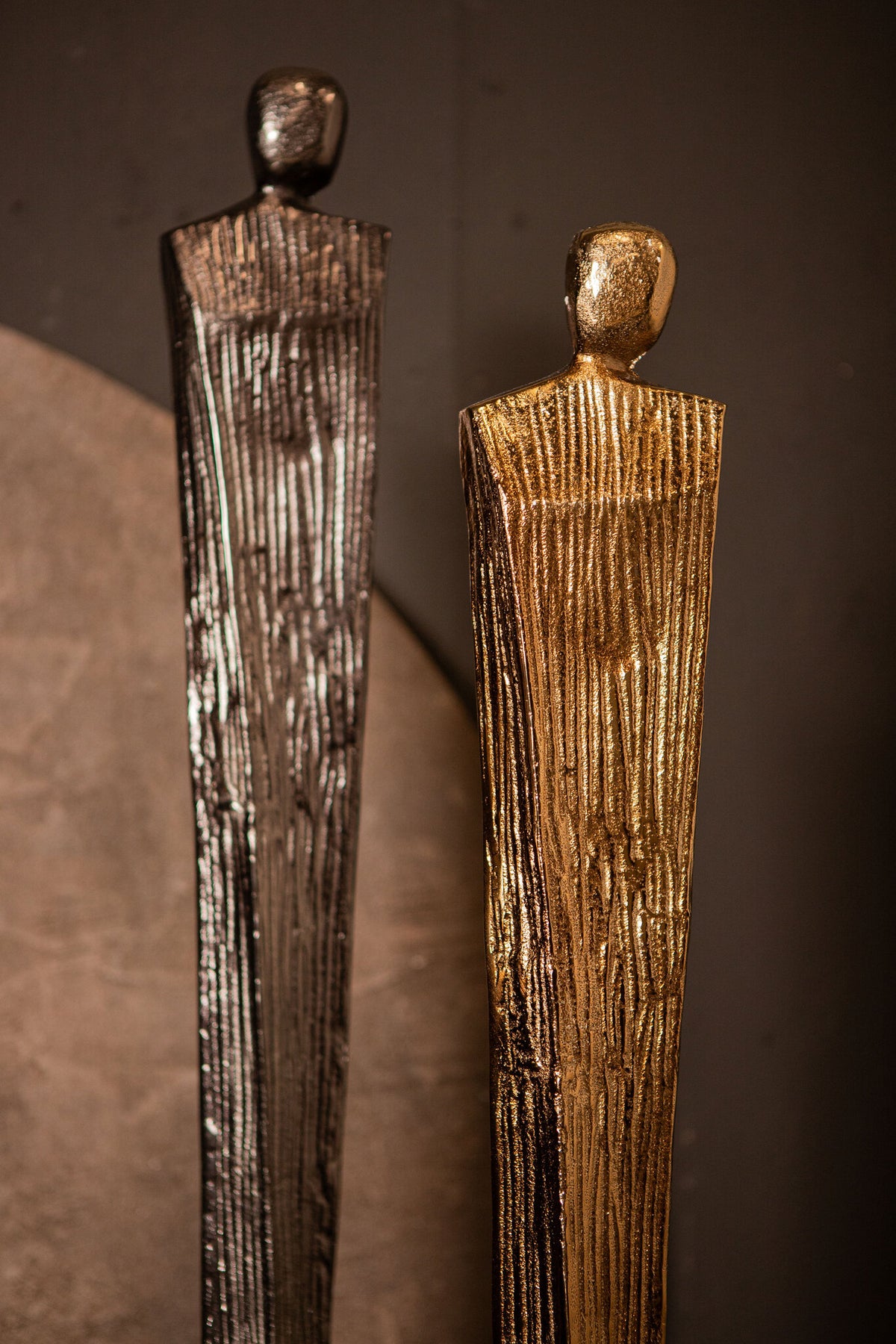 Symon BrownGold Alu Man Shape Statue L
