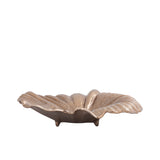 Losh BrownGold Alu Wavy Leaf Bowl Oval