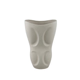 Dayna Grey Oval Ceramic Vase With Pattern M