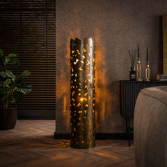 Vloerlamp patch cylinder - 30x30x135 cm - Brons Antiek