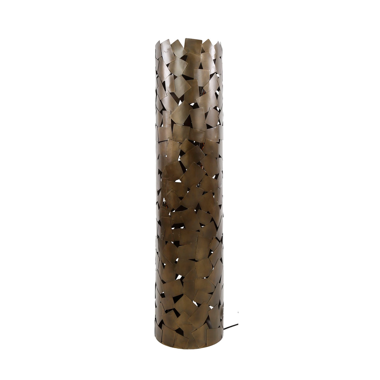 Vloerlamp patch cylinder - 30x30x135 cm - Brons Antiek