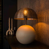 Tafellamp met 1 lamp sphere Naturel - 31x31x49 cm - Naturel Grey
