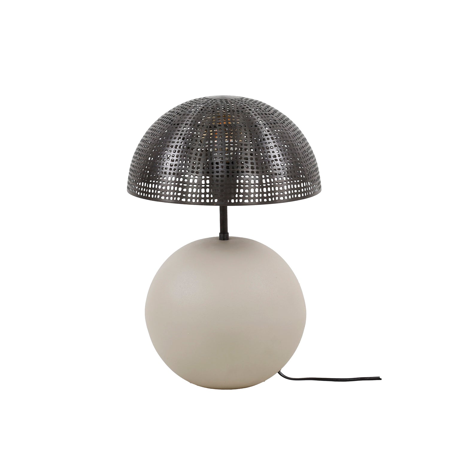 Tafellamp met 1 lamp sphere Naturel - 31x31x49 cm - Naturel Grey