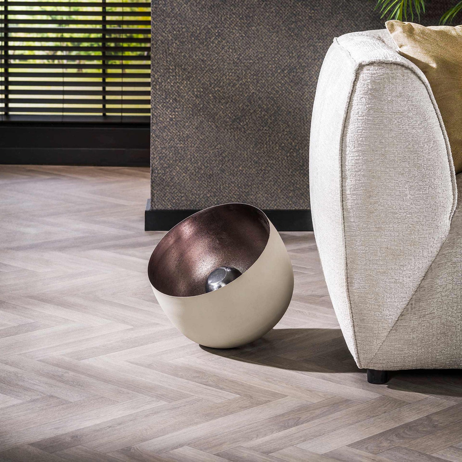 Tafellamp Basket L - 36x36x35 cm - Naturel Grey
