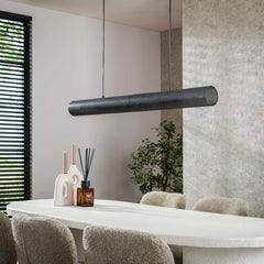 Hanglamp 120 Tube Mesh - 120x10x150 cm - Artic Zwart