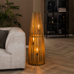 Vloerlamp 3L Launch - 40x40x123 cm - Naturel - Mango