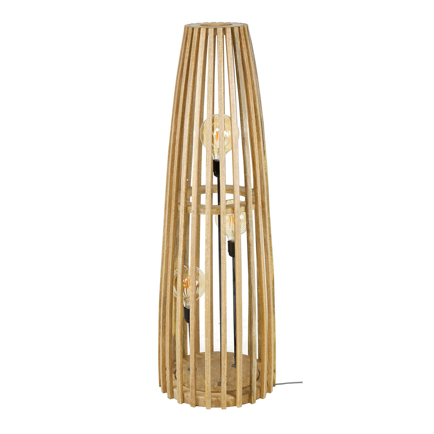 Vloerlamp 3L Launch - 40x40x123 cm - Naturel - Mango