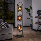 Vloerlamp met 3 lampen Stellar - 37x37x162 cm - Oud Zilver