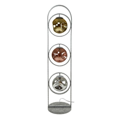 Vloerlamp met 3 lampen Stellar - 37x37x162 cm - Oud Zilver