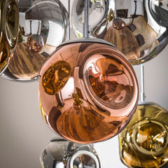 Hanglamp met 7 Lampen Stellar - 145x50x150 cm - Oud Zilver