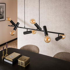 Hanglamp met 6 Lampen point - 110x20x150 cm - Charcoal
