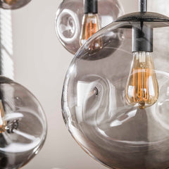 Hanglamp met 6 lampen Stellar Black - 135x60x150 cm - Artic Zwart
