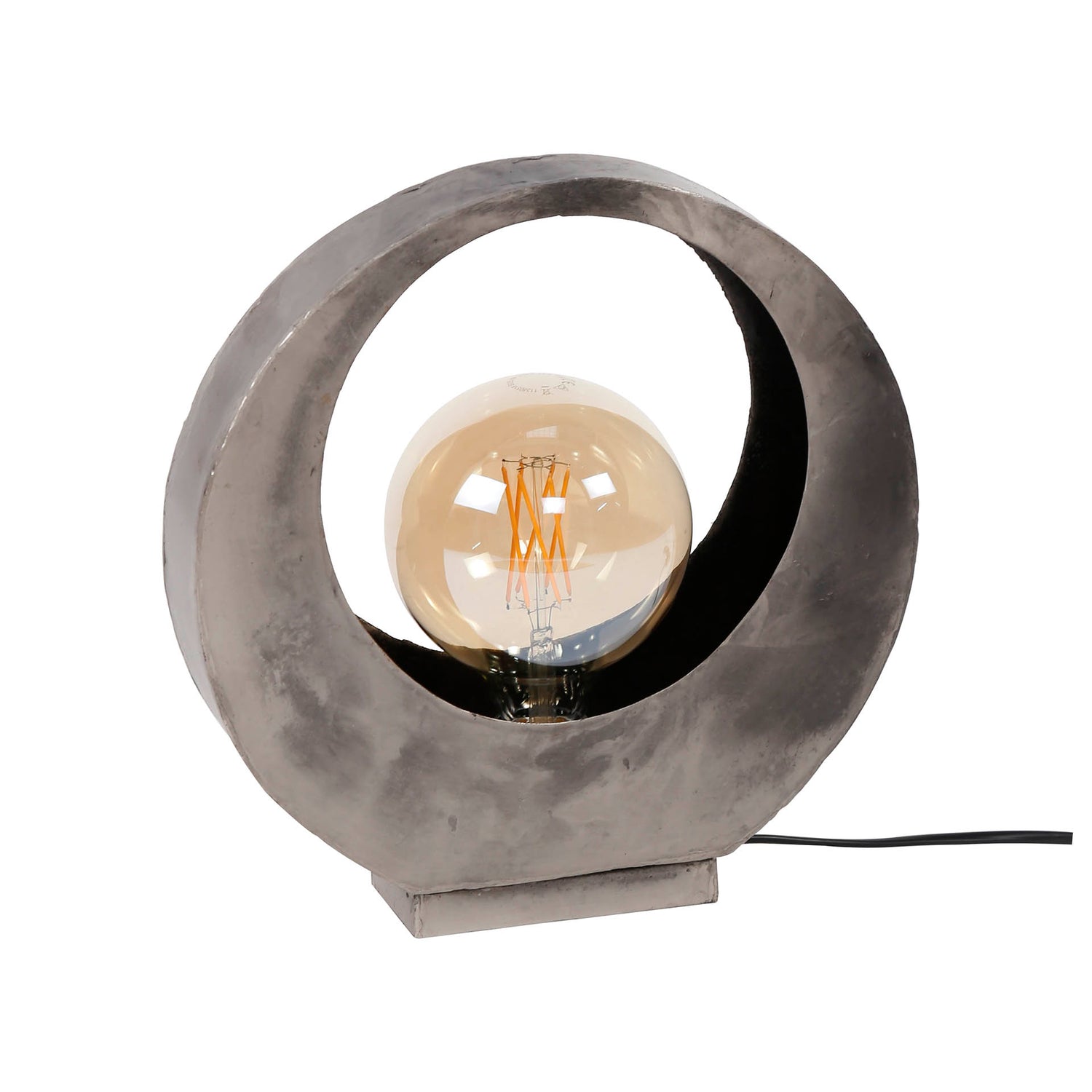 Tafellamp Full Moon - 30x13x32 cm - Oud Zilver