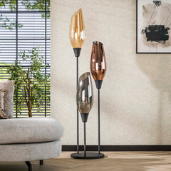 Vloerlamp Cocoon XL Mix Glass - 45x45x178 cm - Zwart - Glas