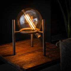 Tafellamp met Ø20 lichtbron Saturn - 28x28x34 cm - Oud Zilver