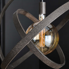 Hanglamp met 1 lamp Galaxy - 55x55x150 cm - Artic Zwart