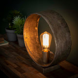 Tafellamp Loop - 30x11x32 cm - Antiek Nikkel