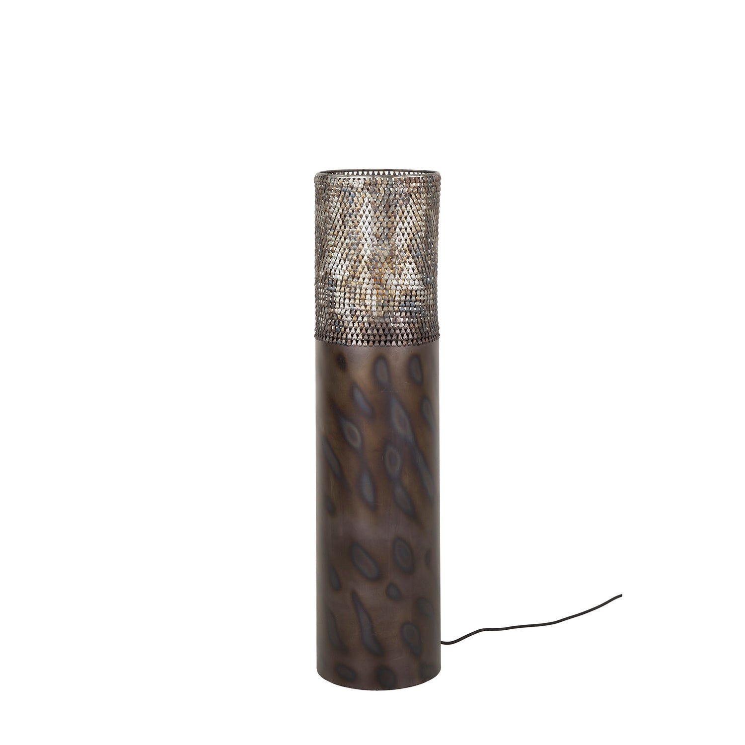 Vloerlamp Ø22,5 Cilinder - 22x22x90 cm - Zwart Bruin