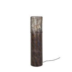 Vloerlamp Ø22,5 Cilinder - 22x22x90 cm - Zwart Bruin