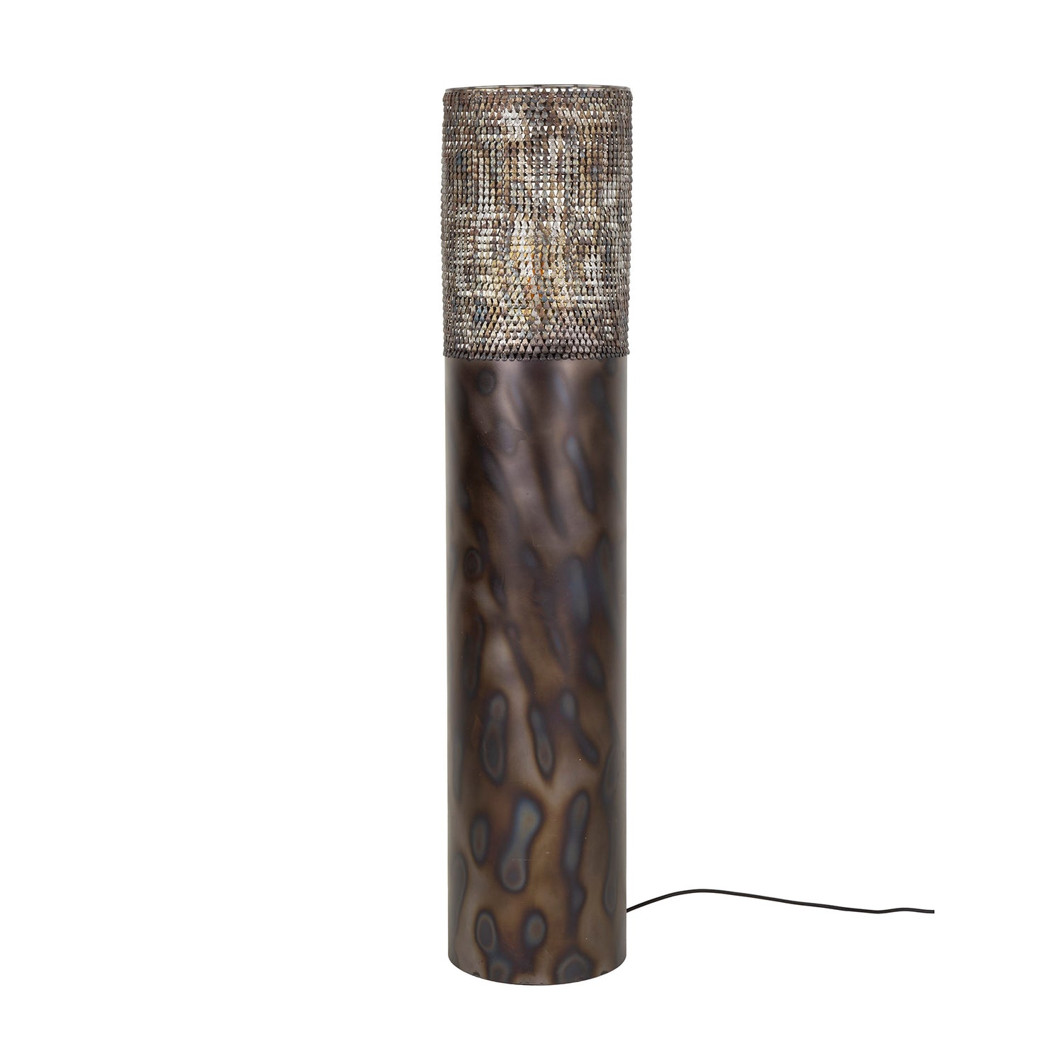Vloerlamp Ø25 Cilinder - 25x25x120 cm - Zwart Bruin