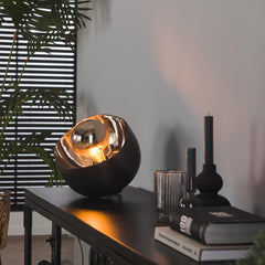 Tafellamp Ø28 Mirror - 28x28x28 cm - Zwart Nikkel