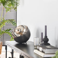 Tafellamp Ø28 Mirror - 28x28x28 cm - Zwart Nikkel