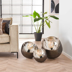 Tafellamp Ø28 Mirror - 28x28x28 cm - Zwart Nikkel
