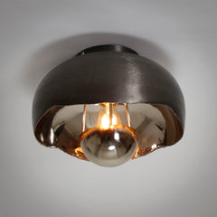 Plafondlamp Ø35 Mirror - 35x35x20 cm - Zwart Nikkel