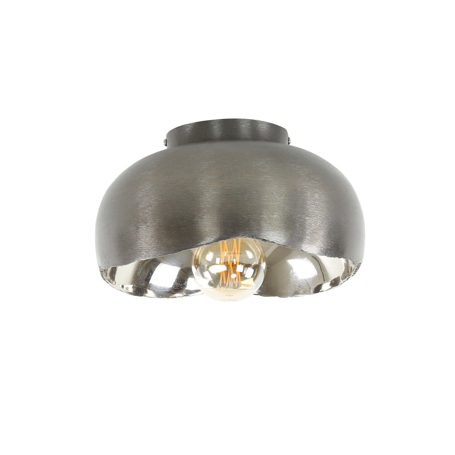 Plafondlamp Ø35 Mirror - 35x35x20 cm - Zwart Nikkel