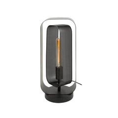 Tafellamp met 1 lamp mesh rotate - 18x14x41 cm - Artic Zwart