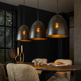 Hanglamp met 3 lampen kosmos - 120x30x150 cm - Charcoal - Glas