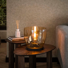 Vloerlamp UP L - 29x29x27 cm - Amber - Glas