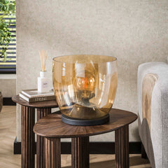 Vloerlamp UP XL - 33x33x32 cm - Amber Color - Glas