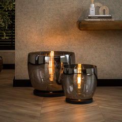 Vloerlamp UP XL - 33x33x32 cm - Smoke Grey - Glas