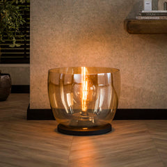 Vloerlamp UP XXL - 48x48x41 cm - Amber Color - Glas