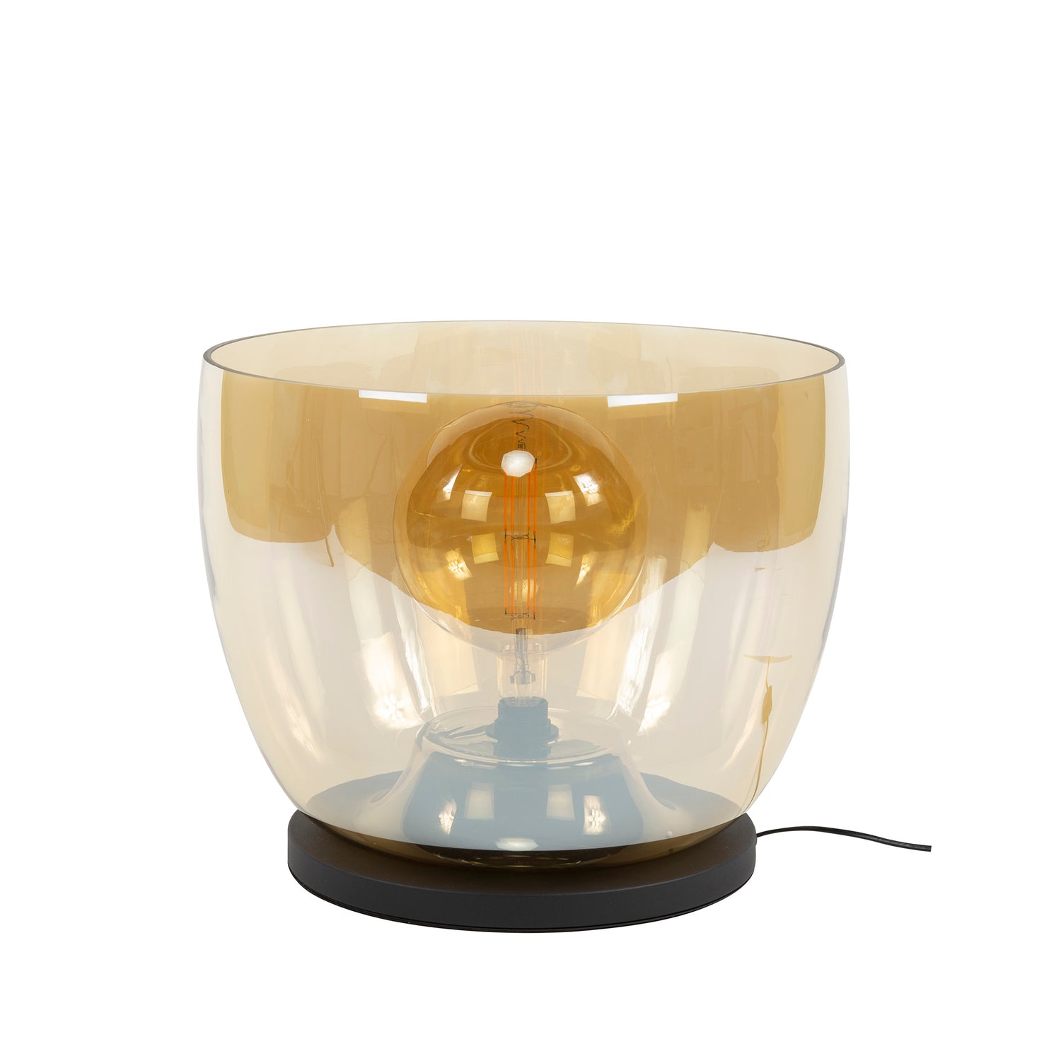 Vloerlamp UP XXL - 48x48x41 cm - Amber Color - Glas