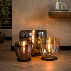 Vloerlamp UP XXL - 48x48x41 cm - Copper Color - Glas