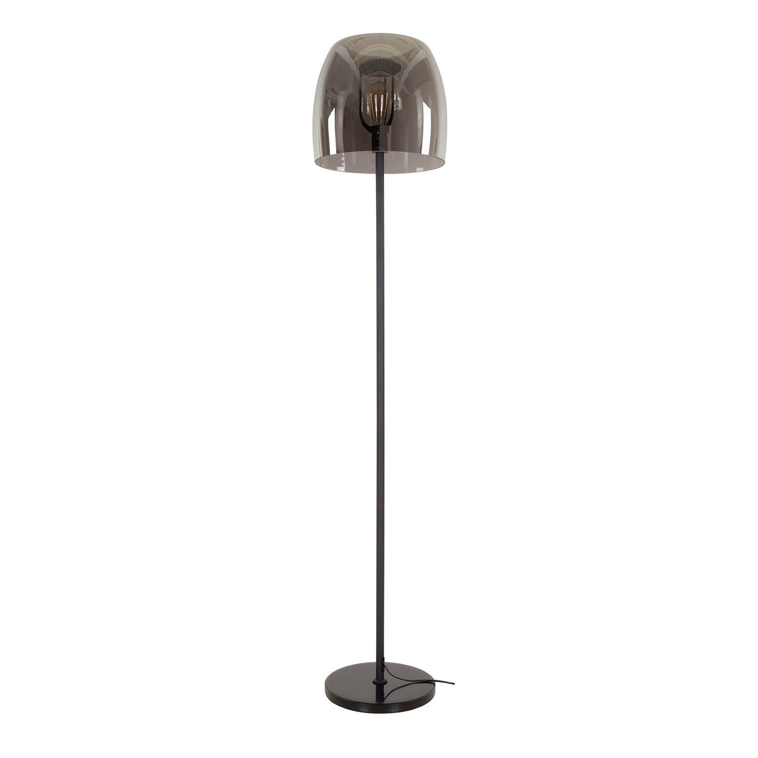 Vloerlamp met 1 lamp drift glass - 35x35x170 cm - Smoke Grey - Glas