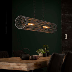 Hanglamp D20cm Cylinder Gaas - 121x20x150 cm - Slate Grey