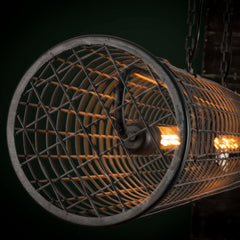 Hanglamp D20cm Cylinder Gaas - 121x20x150 cm - Slate Grey