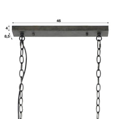 Hanglamp D20cm Cylinder Gaas - 121x20x150 cm - Slate Grey