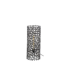 Vloerlamp Ø25 Weaver Cylinder - 25x25x61 cm - Zwart Nikkel