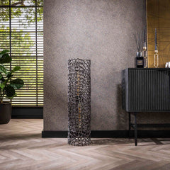 Vloerlamp Ø25 Weaver Cylinder L - 25x25x92 cm - Zwart Nikkel