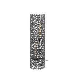 Vloerlamp Ø25 Weaver Cylinder L - 25x25x92 cm - Zwart Nikkel