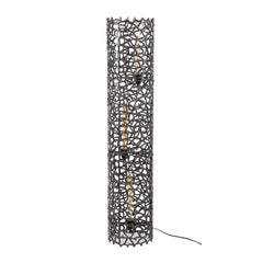 Vloerlamp Ø25 Weaver Cylinder XL - 25x25x122 cm - Zwart Nikkel