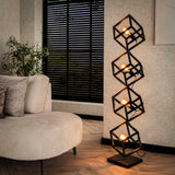 Vloerlamp 4L Kubus - 35x35x150 cm - Charcoal
